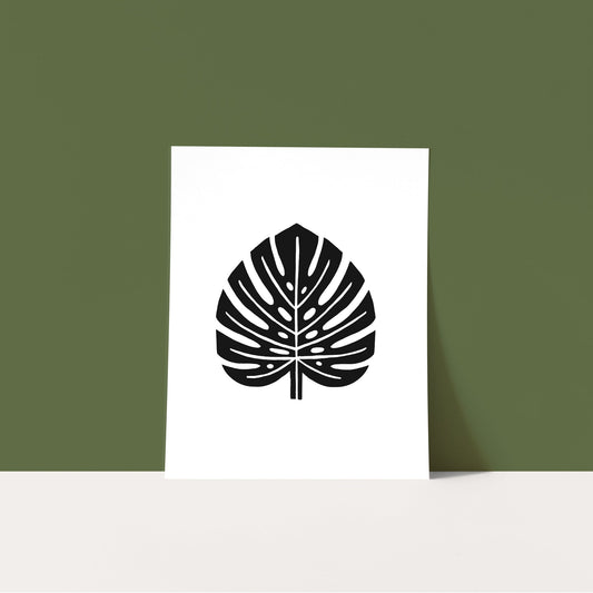 Download & Print: Monstera Leaf