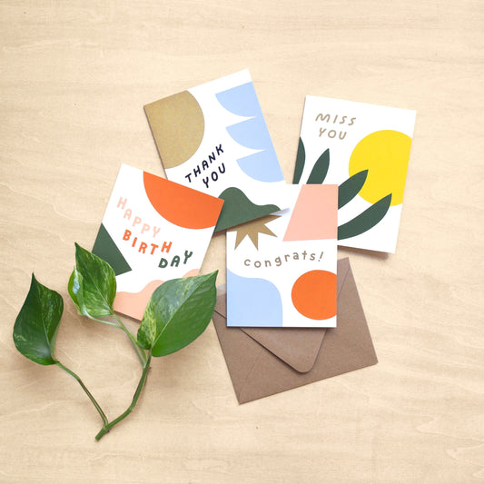 Bold Shapes Essentials! Card Set of 8