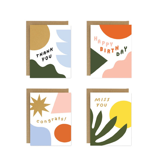 Bold Shapes Essentials! Card Set of 8