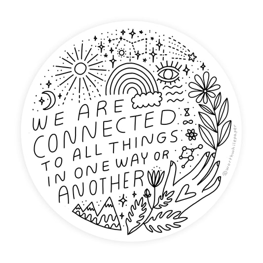 Connected Die Cut Sticker
